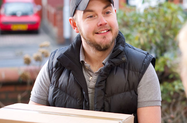 Delivery Man at door