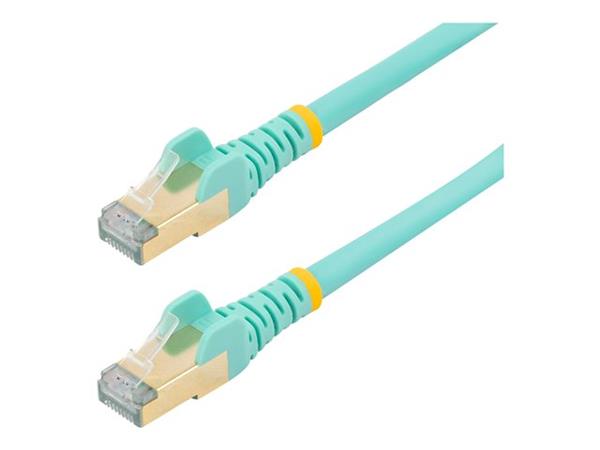 StarTech.com 7.5 m CAT6a Cable - Aqua- CAT6a STP Cable - Snagless RJ45