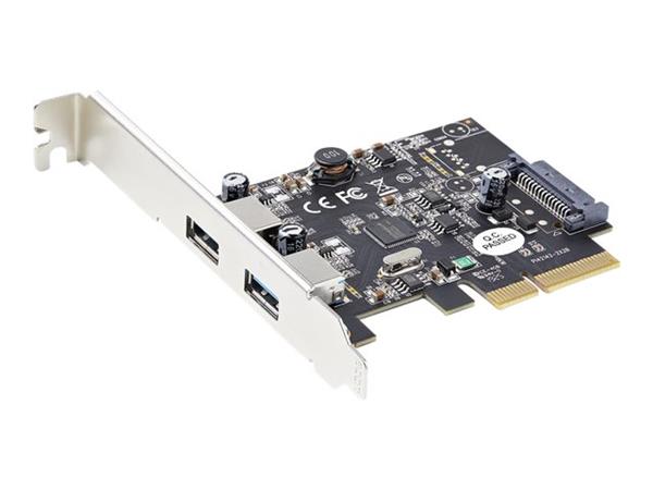 PCI Express PCI-E 3.0 X4 To USB 3.2 Gen2 X2 Type C 20Gb/s Expansion Card