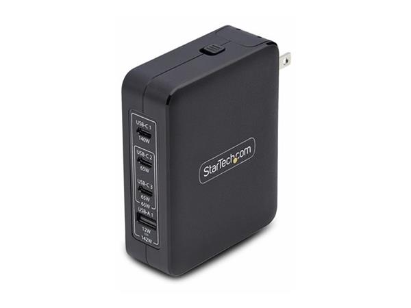 StarTech.com 140W USB-C Wall Charger, GaN (3114GCU-WALL-CHARGER) | EE Store